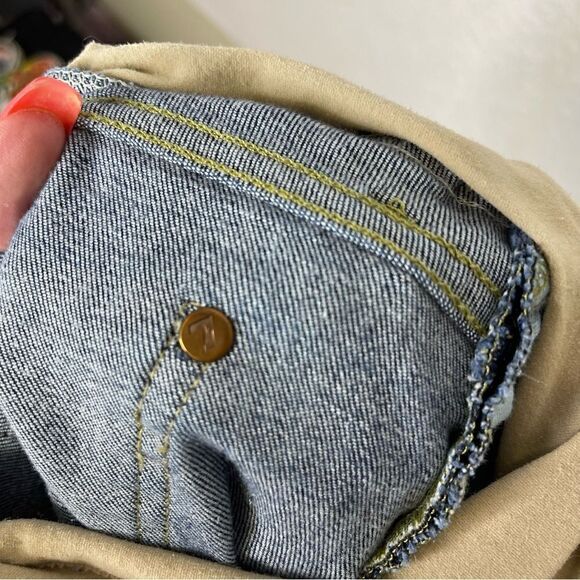 7 for all Mankind x Pea in a Pod Skinny Maternity Jeans 25 - Picture 6 of 7